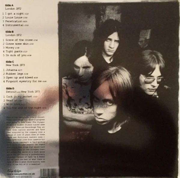 THE STOOGES, Heavy Liquid (Easy Action; EARS073LP, UK 2017, Gatefold Silvered Sleeve, 2 Inners, Blue Vinyl, Record Store Day Limited Release 2017) 2xLP EX/VG+ - Image 2