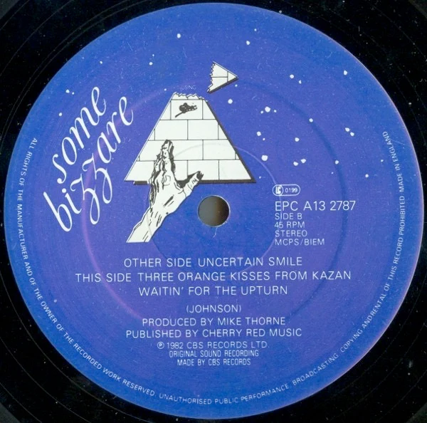 THE THE, Uncertain Smile (Some Bizzare; EPC A13 2787, UK 1982, Picture Sleeve, Portrait On Rear Of Sleeve) 12" VG/VG - Image 3