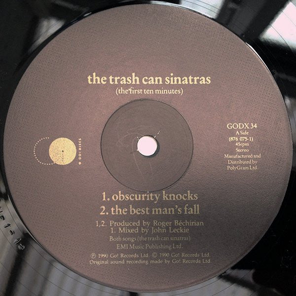 THE TRASH CAN SINATRAS, Obscurity Knocks E.P. (Go! Discs; GODX 34, UK 1990, Picture Sleeve) 12" VG+/VG - Image 3