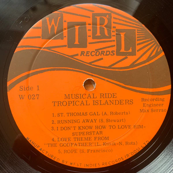 THE TROPICAL ISLANDERS, A Musical Ride (WIRL; W 027, Barbados 1970s), SALE - Up to 50% Off the Original Price LP G/VG+ - Image 3