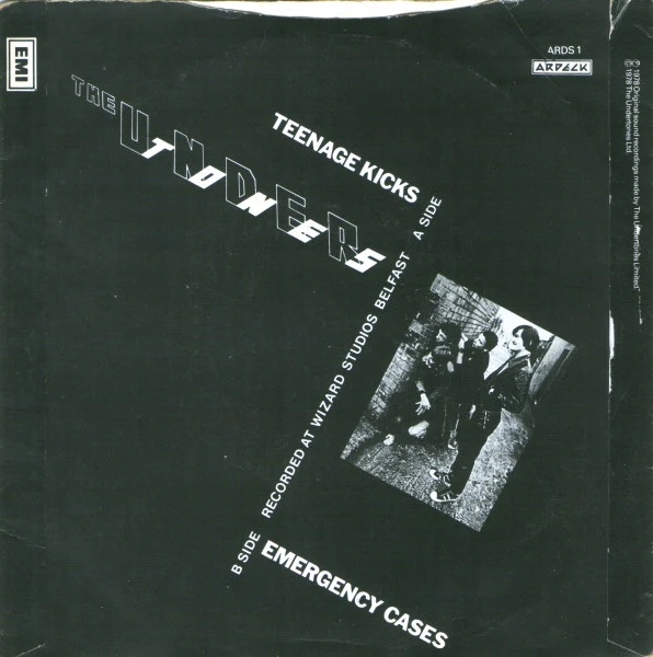 THE UNDERTONES, Teenage Kicks / Emergency Cases (Ardeck; ARDS1, UK 1983 Reissue, Picture Sleeve) 7" VG/VG - Image 2