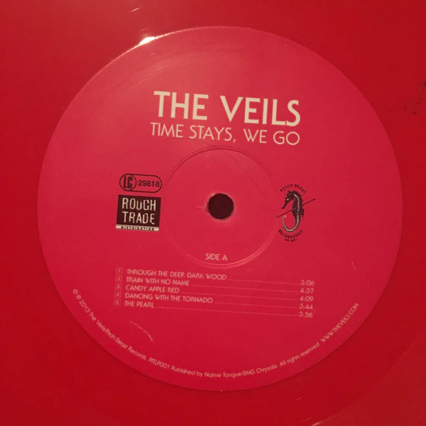 THE VEILS, Time Stays, We Go (Pitch Beast Records; PITLP001, Benelux 2013, Inner, Red Vinyl, No CD) LP VG/VG - Image 3
