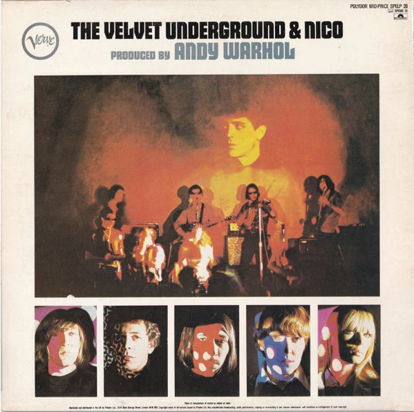 THE VELVET UNDERGROUND & NICO, The Velvet Underground & Nico (Polydor; SPELP 20, UK 1983 Reissue, A1/B1 420W ) LP VG/VG+ - Image 2
