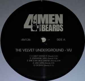 THE VELVET UNDERGROUND, VU (4 Men With Beards; 4M136, US 2007 Reissue, Inner, 180 Gram Vinyl), SALE - Up to 50% Off the Original Price LP EX/EX - Image 3