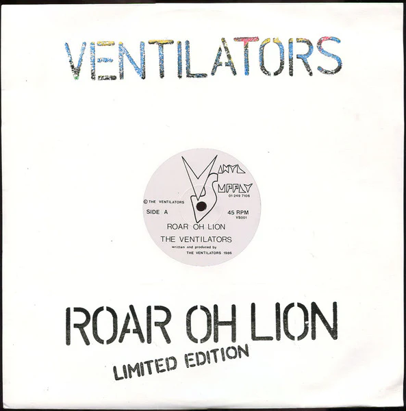 THE VENTILATORS, Roar Oh Lion / Soldier Of Jah (Vinyl Supply; VS001, UK 1986, Printed plain sleeve.) 12" G+/VG+