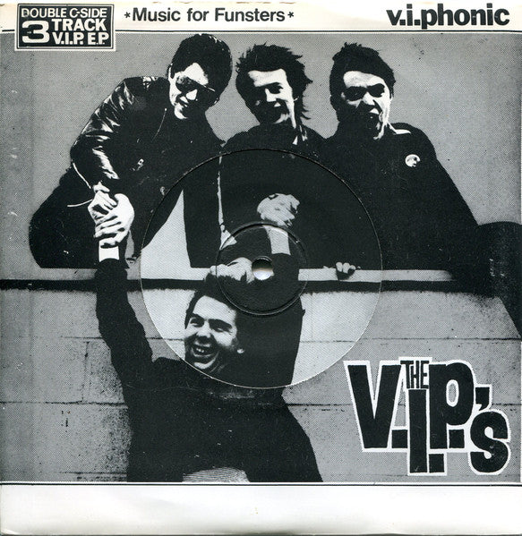 THE V.I.P.'S, Music For Funsters (Criminal Records ; SOL 3, UK 1978, Die Cut Sleeve) 7" EP VG+/EX