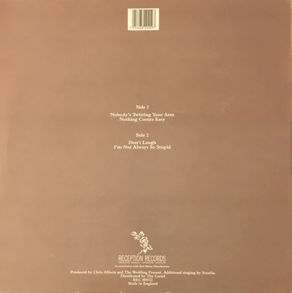 THE WEDDING PRESENT, Nobody's Twisting Your Arm (Reception; REC 009/12, UK 1988, Picture Sleeve, PAG Matrix) 12" VG/VG+ - Image 2