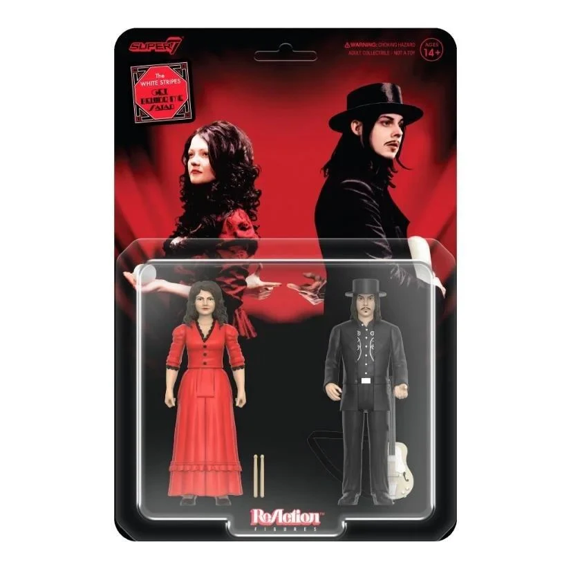 THE WHITE STRIPES, Action Figures (Reaction/Super 7; , US 2025), SALE - Up to 50% Off the Original Price Accessories NEW/NEW