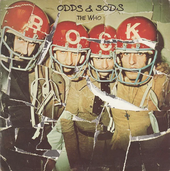 THE WHO, Odds & Sods (Track; 2406 116, UK 1974, Die Cut Sleeve With In Concert Photo Inside and Braille On Rear Sleeve, Insert) LP VG+/VG+