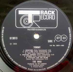 THE WHO, Tommy (Track Record; 613 013/4, UK 1969 Reissue, Laminated Trifold Sleeve, Numbered Booklet, Autocoupled Pressing, EJ Day Printing) 2xLP G/VG - Image 3