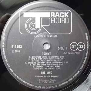 THE WHO, Tommy (Track; 2657 002, UK 1973, Triple Gatefold, Booklet) 2xLP G+/VG+ - Image 3