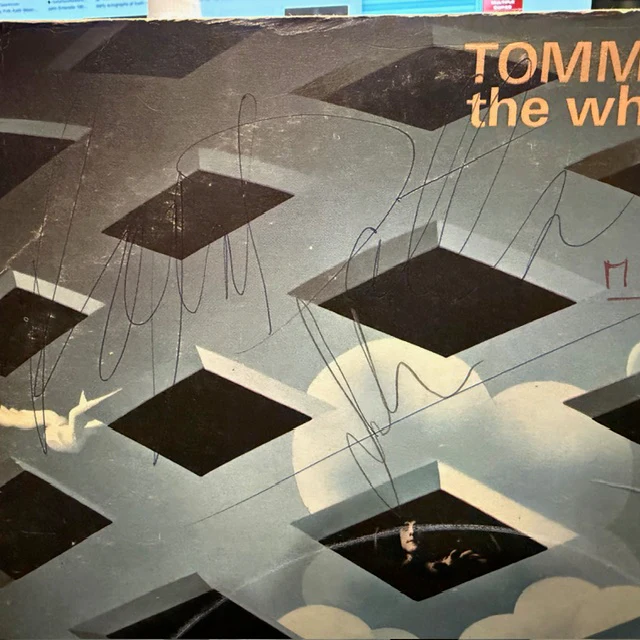 THE WHO, Tommy - SIGNED BY ALL 4 ORIGINAL MEMBERS (Track Record Black Auto-Coupled Labels; 2657 002, UK 1970s Reissue, Triple Gatefold With Patent Pending Above Track Logo On Rear Sleeve, Un 2xLP G+/G+ - Image 2