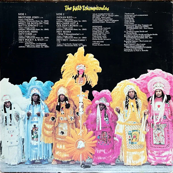 THE WILD TCHOUPITOULAS, The Wild Tchoupitoulas (Antilles; AN 7052, US 1984 Reissue, Hauppauge pressing. ) LP VG+/VG - Image 2