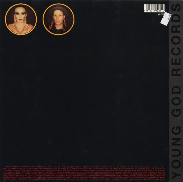 THE WORLD OF SKIN (JARBOE FROM SWANS), Ten Songs For Another World  (Young God; yg lp 2, UK 1990, Inner) LP VG/VG - Image 2