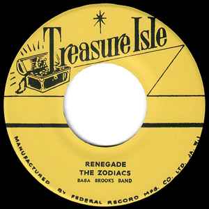 THE ZODIACS/ BABA BROOKS BAND/ BABA BROOKS BAND, Renegade / Duck Soup (Treasure Isle; t013, Japan 2017 Reissue, Plain sleeve), SALE - Up to 50% Off the Original Price  7" /EX