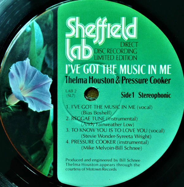THELMA HOUSTON & PRESSURE COOKER, I've Got The Music In Me (Sheffield Lab ; LAB-2, US 1975, Gatefold, Inner, No "Made In" text at bottom of label) LP VG/VG - Image 3