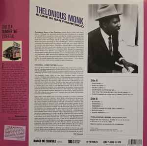 THELONIOUS MONK, Thelonious Alone In San Francisco (Number One Essentials; 291035, Europe 2025 Reissue, 180g) LP NEW/NEW - Image 2