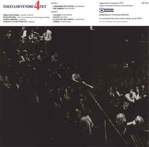 THEO LOEVENDIE, Theo Loevendie 4Tet (Universe Productions; UP 1-27, Netherlands 1974) LP G+/VG - Image 2