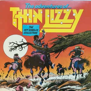 THIN LIZZY, The Adventures Of Thin Lizzy (The Hit Singles Collection) (Vertigo Orange Label; LIZTV 1, UK 1981, Inner) LP VG/VG+