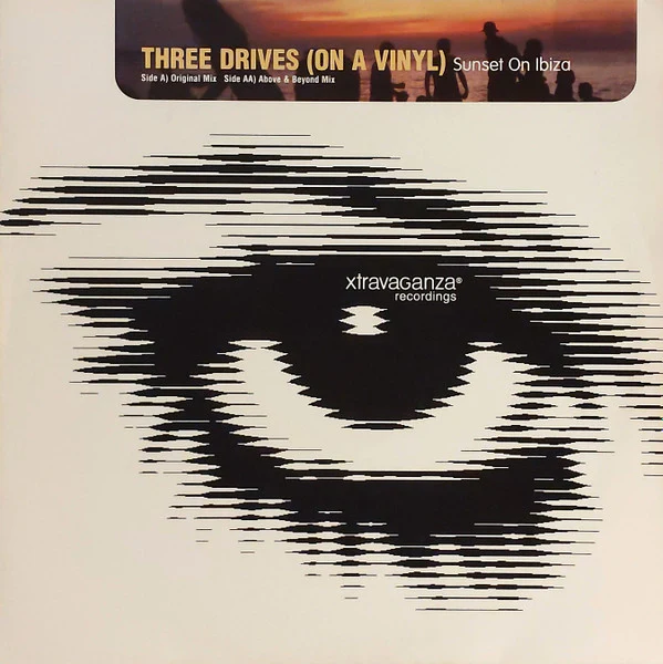 THREE DRIVES (ON A VINYL), Sunset On Ibiza (Xtravaganza Recordings; XTRAV2712, UK 2001) 12" /G+