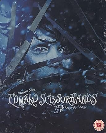TIM BURTON, Edward Scissorhands (20th Century Fox; FD-BOGB.1, UK 2015 Reissue, Steelbook, Card Info Sheet) Blu-Ray VG+/VG+
