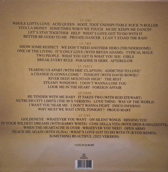 TINA TURNER, Queen Of Rock 'N' Roll (Parlophone; 5054197750519, Europe 2023, Box Set, 180g Vinyl), SALE - Up to 50% Off the Original Price  5xLP NEW/NEW - Image 2