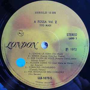 TITO MADI, A Fossa Vol. 2 (London Records; LLB 1079, Brazil 1972, Card sleeve.) LP VG+/VG+ - Image 3