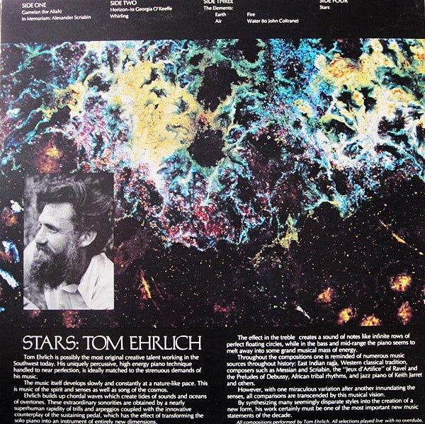 TOM EHRLICH, Stars (Singularity; S333, US 1981, Gatefold) 2xLP VG+/VG+ - Image 2
