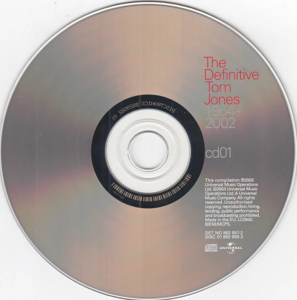 TOM JONES, The Definitive Tom Jones 1964-2002 (Universal; 882 957-2, UK 2003) 4xCD EX/EX - Image 3