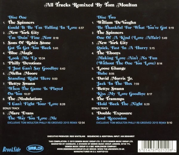 TOM MOULTON, Philly ReGrooved 3 - Tom Moulton Remixes (Harmless ; HURTCD122, UK 2013, Triple Digipak, Booklet) 2xCD M/M - Image 2
