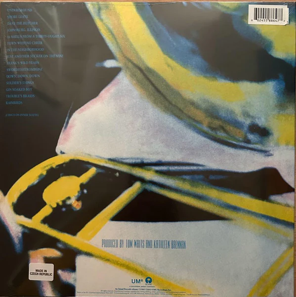 TOM WAITS, Swordfishtrombones (Island Records; 0060244886477, Europe 2023, Yellow Opaque [Canary] Vinyl, 180g) LP EX/EX - Image 2