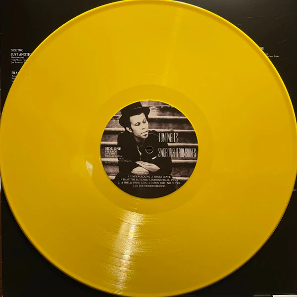 TOM WAITS, Swordfishtrombones (Island Records; 0060244886477, Europe 2023, Yellow Opaque [Canary] Vinyl, 180g) LP EX/EX - Image 3