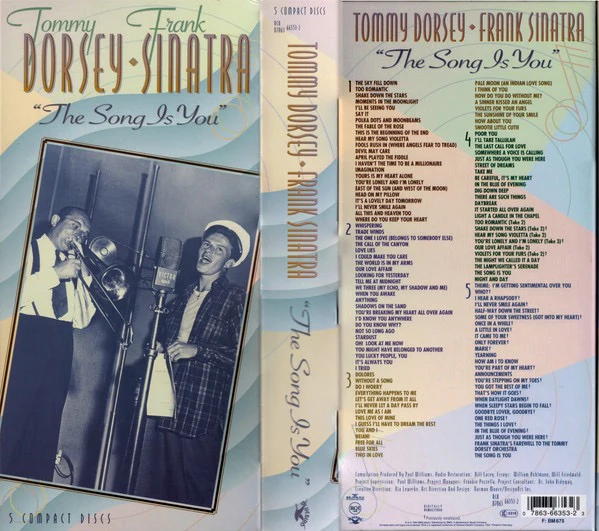 TOMMY DORSEY & FRANK SINATRA, The Song Is You (RCA; 07863 66353-2, Europe 1994, Box Set, Booklet) 5xCD VG+/VG