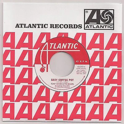 TONY ALVON & THE BELAIRS / UNITED 8, Sexy Coffee Pot / Getting Uptown (To Get Down) (Warner Strategic Marketing United Kingdom ; 45-2501, UK 2004 Reissue, Company Sleeve) 7" VG+/VG+