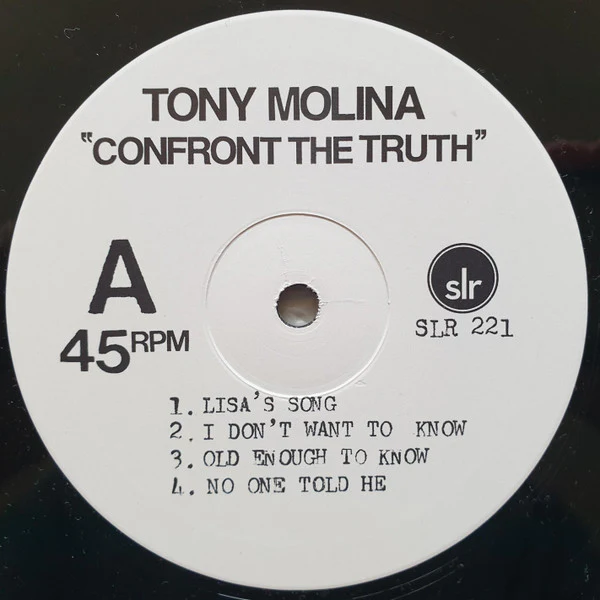 TONY MOLINA, Confront The Truth (Slumberland Records; SLR 221, US 2021, Insert) 12" EP EX/EX - Image 3