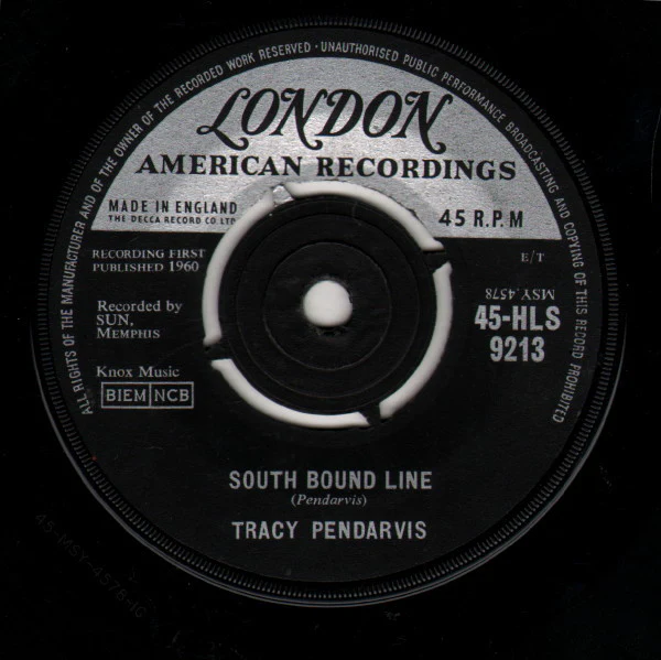 TRACY PENDARVIS, Is It Me / South Bound Line (London Records; 45-HLS 9213, UK 1960, Company Sleeve) 7" VG+/VG - Image 3