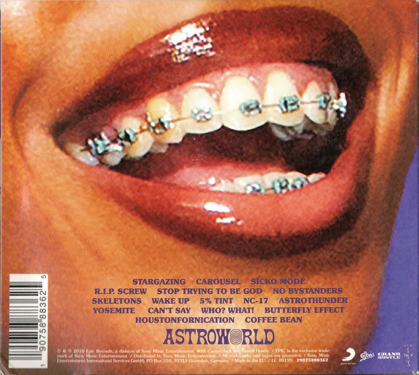 TRAVIS SCOTT, ASTROWORLD (Epic; 19075888362, Europe 2018, Card Sleeve) CD NEW/NEW - Image 2
