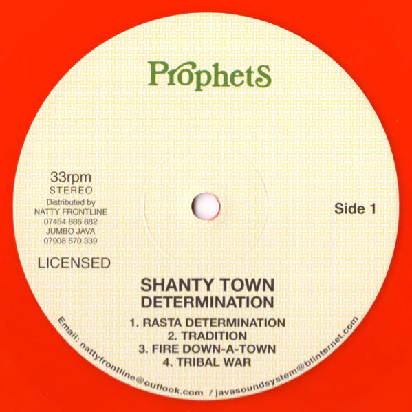 TRINITY, Shanty Town Determination (Prophets; TRM 5781, UK 2025 Reissue, Red vinyl) LP VG/VG - Image 2