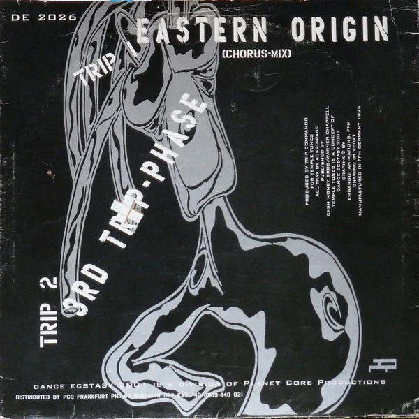 TRIP COMMANDO, Temple Tunes Volume 1 (Dance Ecstasy 2001; DE 2026, Germany 1995) 12" VG/VG - Image 2