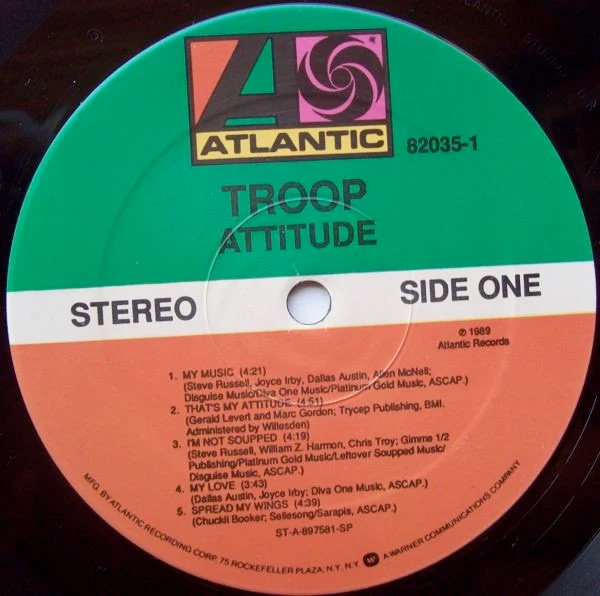 TROOP, Attitude (Atlantic; 82035-1, US 1989) LP VG/VG - Image 3