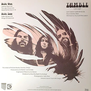TUMBLE, Lost In Light (Echodelick Records; 122, Canada 2025, limited Edition of 100, 45 RPM), SALE - Up to 50% Off the Original Price 12" EP NEW/NEW - Image 2