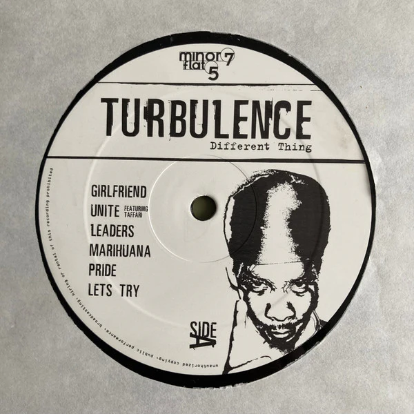 TURBULENCE, Different Thing (Minor 7 Flat 5; EFA 17109-1, Germany 2003) LP VG+/VG+ - Image 3
