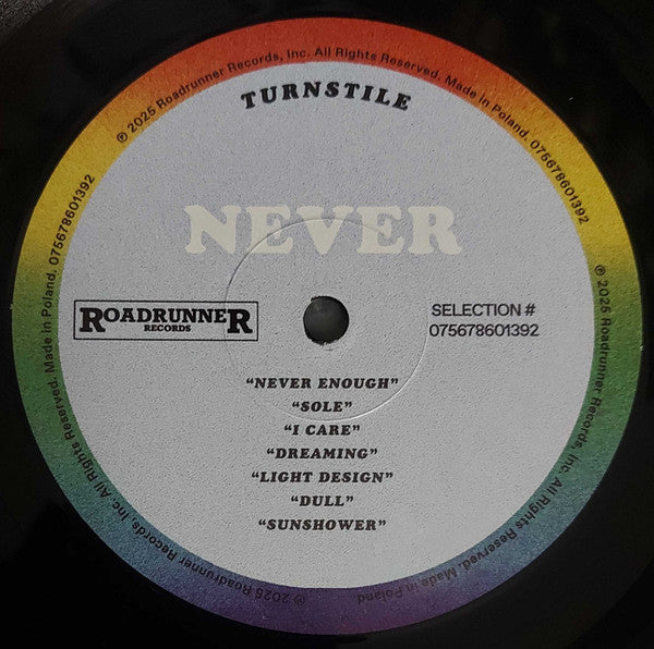 TURNSTILE, Never Enough (Roadrunner Records; 075678601392, US 2025, Gatefold In O Card Sleeve) LP VG+/VG+ - Image 3