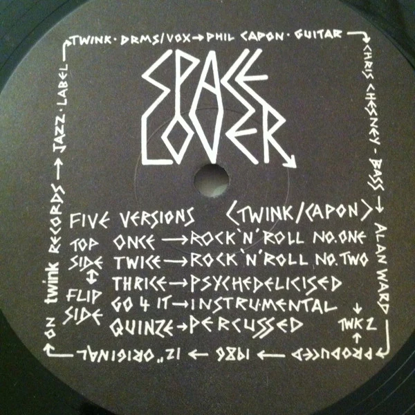 TWINK AND THE FAIRIES, Space Lover (Twink Records; TWK 2, UK 1986, Generic Sleeve, Pink Fairies) 12" /VG+ - Image 2