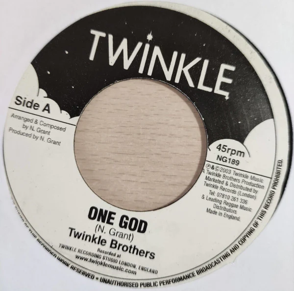 TWINKLE BROTHERS, One God (Twinkle Music; NG 189, UK 2024 Reissue) 7" /VG+