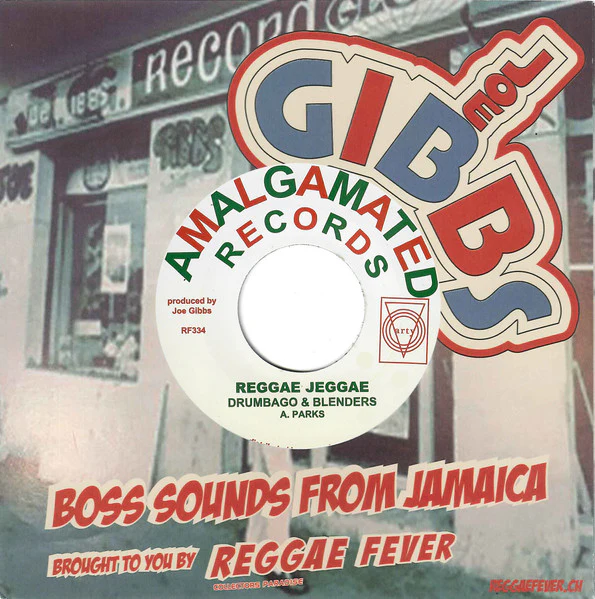 TYRONE TAYLOR / DRUMBAGO & THE BLENDERS, Delilah (aka Once Bitten Twice Shy) / Reggae Jeggae (Amalgamated Records; RF334, Germany 2021 Reissue, Company Sleeve) 7" VG+/VG+ - Image 2