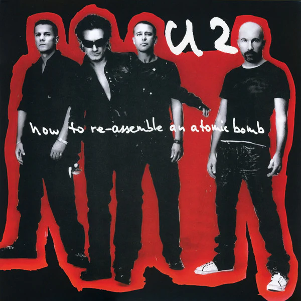 U2, How To Re-Assemble An Atomic Bomb (Island Records; 00602465533057, Worldwide 2024, Gatefold, Inner, Poster, Red & Black Marbled Vinyl. RSD 2024 Release.) LP VG+/EX