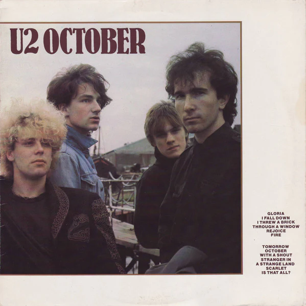 U2, October (Island Records "R" Next To Logo, SPA Aigned Left With STEREO Both Labels; 10.204185.48, Portugal 1980s Reissue, Inner) LP VG+/VG+