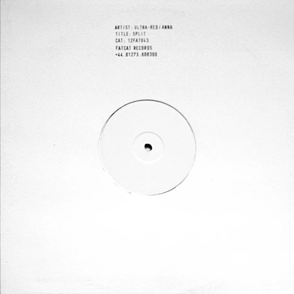 ULTRA-RED / ANNA, Split (FatCat Records; 12FAT043, UK 2002, Stamped Sleeve) 12" EP VG/VG+