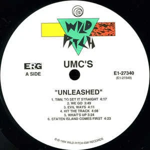 UMC'S, Unleashed (Wild Pitch; E1-27340, US 1994, Stickered Plain Sleeve) LP EX/EX